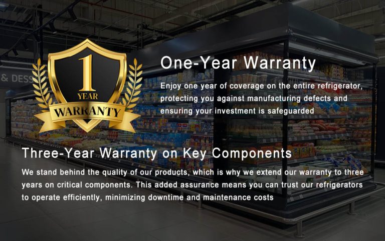 Our products come with a warranty: the Plug in refrigerator is covered for one year, while key components of the refrigerator are covered for three years