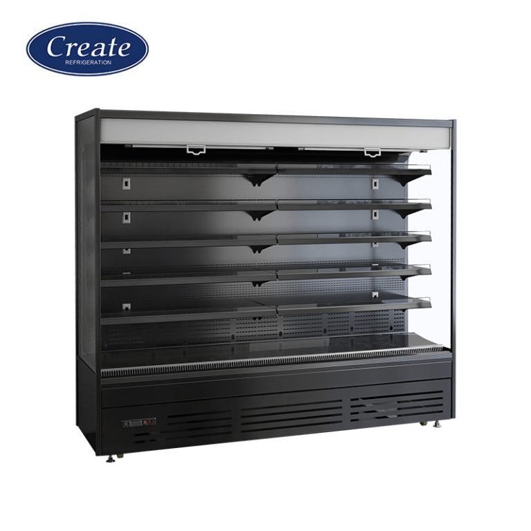 Supermarket Freezer Multideck Refrigerated Open Fridge Fruits Dairy Display Cabinet Display Chiller Cabinet