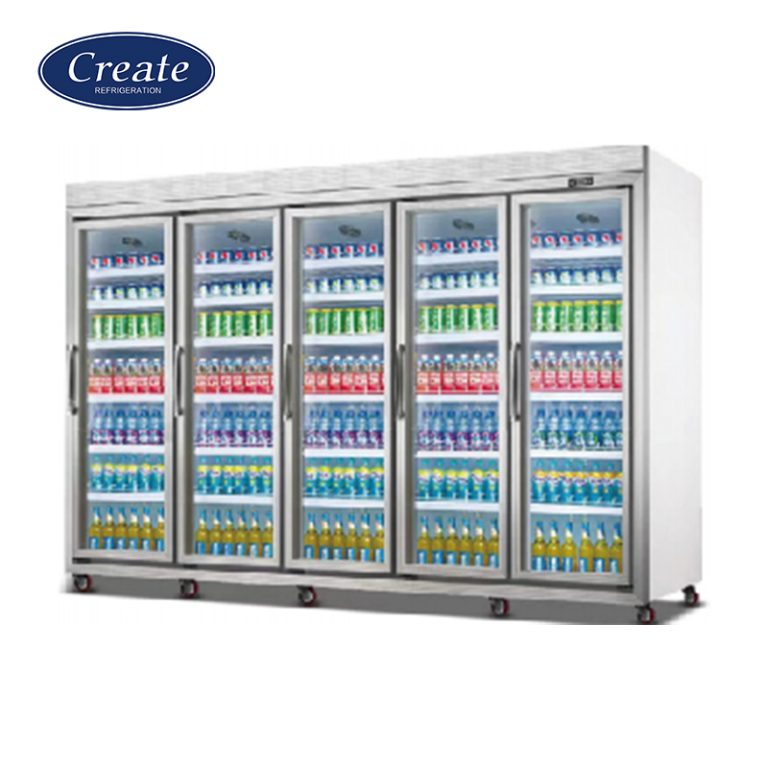 2-5 doors, one piece foaming Reomot Chiller & freezer