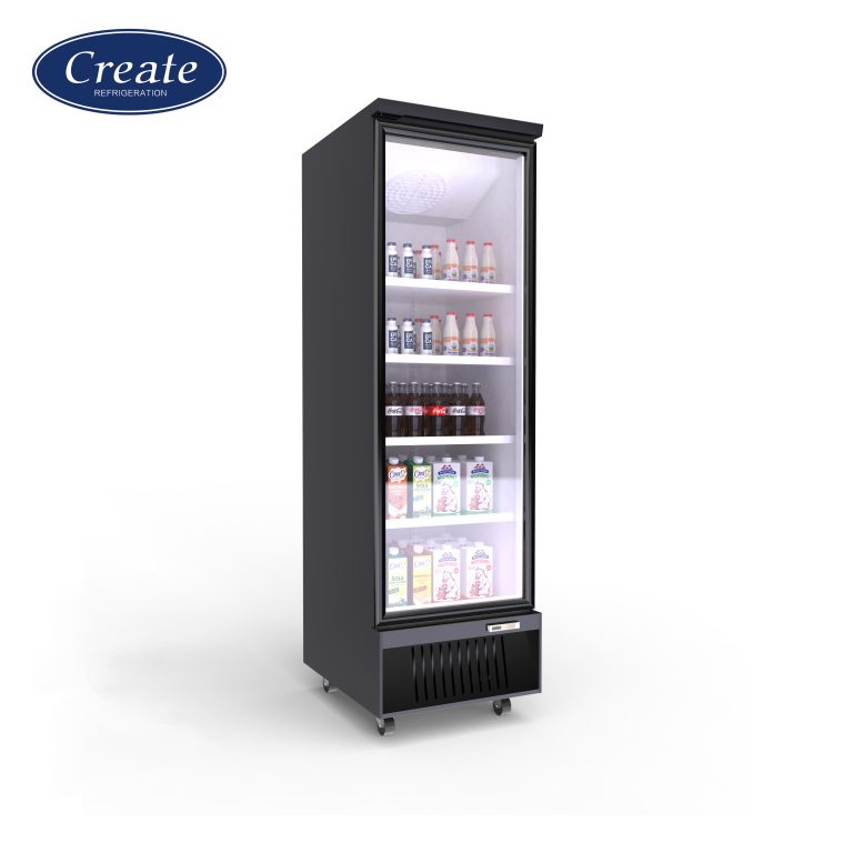 Supermarket glass door display commercial refrigeration equipment